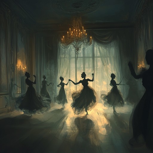 A chilling blend of vintage swing rhythms and ominous melodies crafted to evoke the spooky enigmatic ambiance of an old haunted ballroom. Here, the shadows dance eerie waltzes as ghostly brasses and woodwinds play macabre tunes. Embrace the cinematic horror soundscape, making every listener feel the spectral presence of bygone dancers.