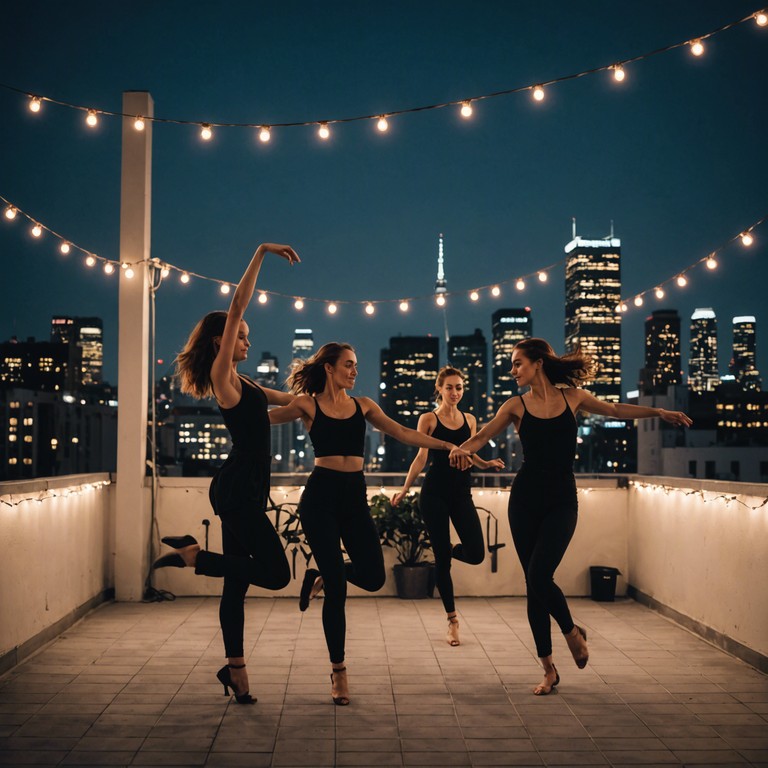 Imagine classical music meeting modern dance beats in an extraordinary nocturnal dance experience, perfect for an elegant night out in the city.