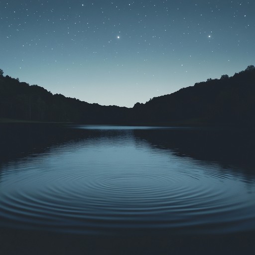 This contemplative pop song uses soft instrumental layers to evoke the serene beauty of a starlit night over calm waters, creating a reflective and peaceful musical atmosphere