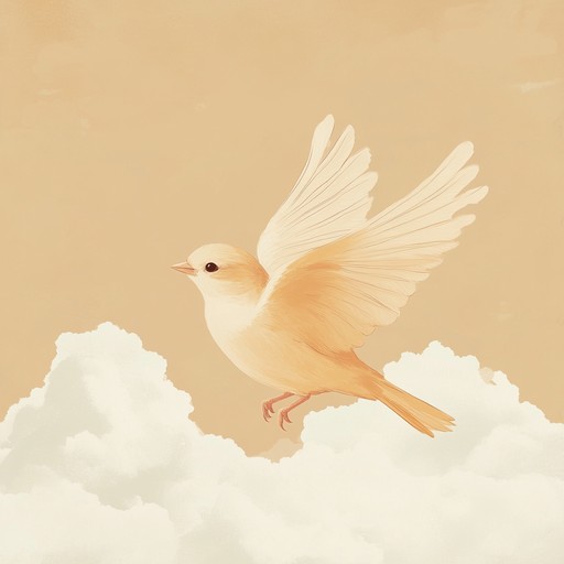 An inspiring instrumental track capturing the excitement and courage of a young bird taking its first flight. Soft melodies convey hope and the beauty of newfound freedom.