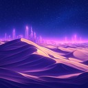 an atmospheric synthwave journey through mysterious desert landscapes at dusk