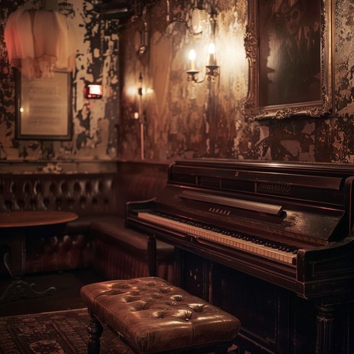 This instrumental piece features a tender piano melody intertwined with the eerie nuances of a dark cabaret atmosphere. The gentle yet haunting keys weave through the shadows, evoking a sense of nostalgia and sorrow. The arrangement delicately balances elegance and darkness, ultimately creating an emotionally charged experience for the listener.