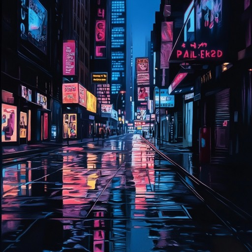 An instrumental track featuring moody synthesizers and atmospheric sounds reminiscent of the 1980s, creating a sense of urban isolation and reflective nostalgia.