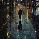 emotional sound of rainy urban solitude