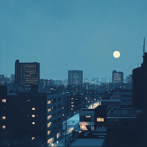 An instrumental j pop composition that captures the serene ambiance of tokyo's quiet streets at night, featuring soothing piano melodies and gentle harmonies that evoke feelings of peace and relaxation.