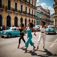 energetic celebration through havana's musical streets.