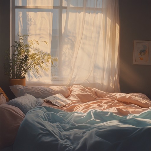 Experience the serene beauty of a quiet morning with gentle and reflective melodies that encapsulate the hopeful moments. This piece features soothing acoustic guitar passages that evoke a sense of tranquility and optimism, perfect for relaxing in a sunlit bedroom. The dynamic fluctuates subtly, bringing a sense of calm and renewal.