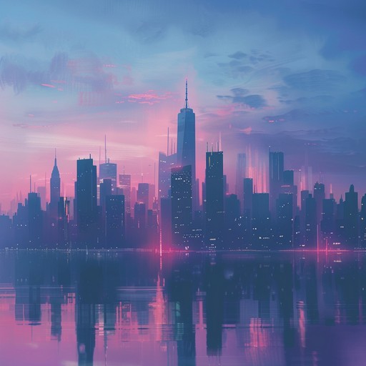 An urban symphony blending eerie street sounds with enchanting ambient textures, featuring resonant synths and subtle beats. The piece captures the mystical and dreamlike aura of the city after dark.