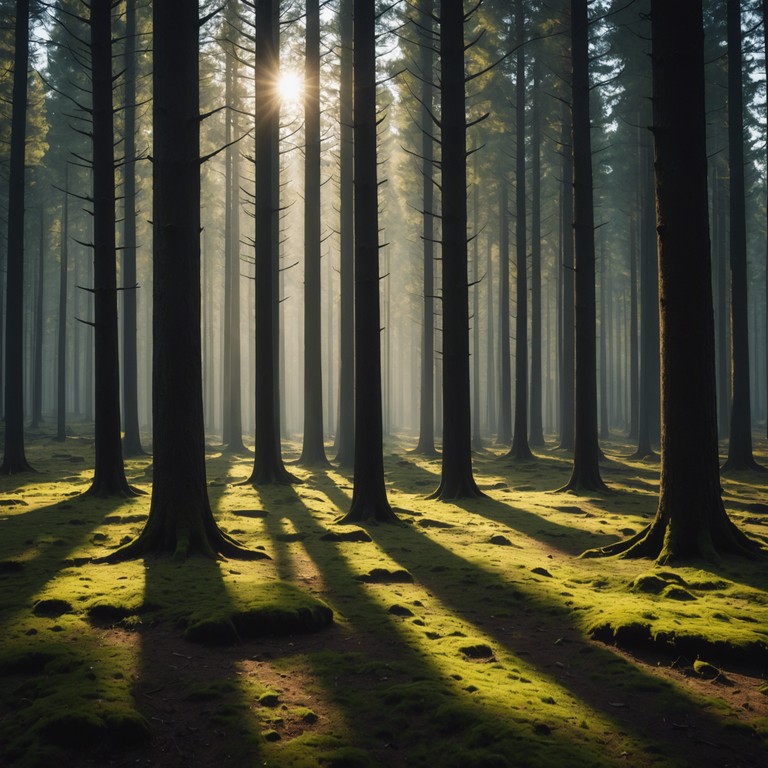 A journey through a sonic forest, where each note resonates with the rustle of leaves and the whispers of ancient trees. The music builds a bridge between the earthly and the ethereal, inviting the listener to lose themselves in a trance of nature's own rhythms and mysteries.