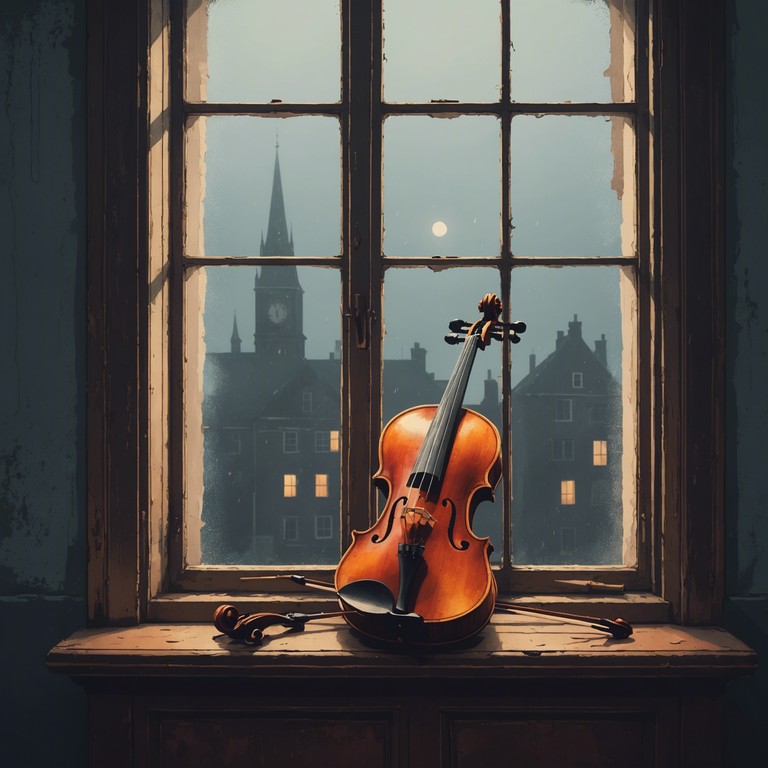 This composition leverages the ghostly echoes of a solo violin to convey a poignant story of loss and remembrance. The piece unfolds in a minimalist style, where the sparse, melancholic tones paint a landscape of abandonment and nostalgia. The hauntingly beautiful performance encapsulates the solitude and deep sorrow of a once vibrant memory fading into obscurity, drawing the listener into a deeply introspective journey.