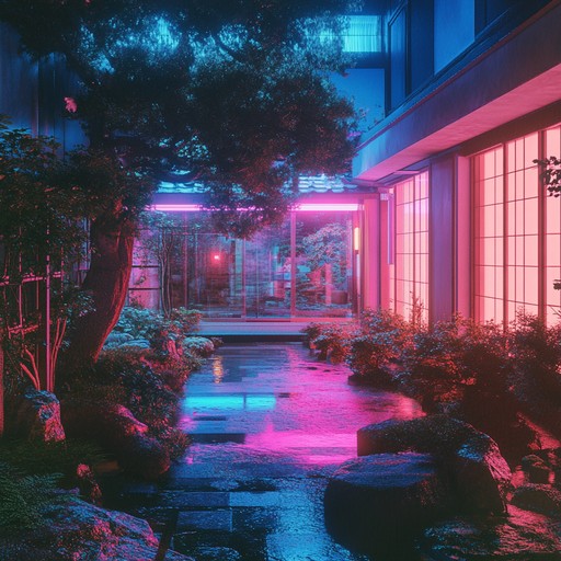 Imagine walking through the serene landscapes of a digitally reimagined edo period where traditional japanese gardens are lit by neon lights. This music encapsulates that image, with the ancient strings of the koto dancing over a canvas of deep, ambient electronic waves, creating a sense of calmness that transports the listener to a world where the past and future converge seamlessly.