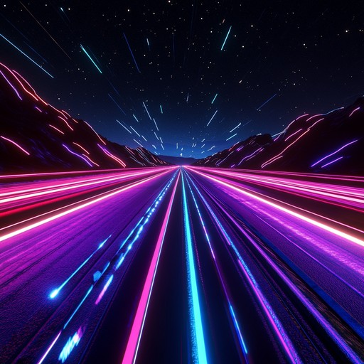 Experience the thrill of hurtling through neon lit, interstellar highways with electrifying beats and futuristic synths. This track captures the energy and adrenaline of high speed cosmic adventures in a progressive techno style.