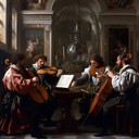 aggressive baroque music with fierce, rapid strings attack