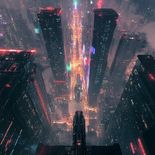 An exciting instrumental future bass song featuring soaring synth melodies, pulsating basslines, and uplifting chord progressions that evoke the feeling of flying through a futuristic city illuminated by neon lights.