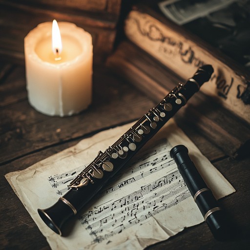 An intimate and expressive klezmer instrumental featuring the clarinet, capturing the essence of nostalgia and longing, transporting the listener to a peaceful moment in a distant time.