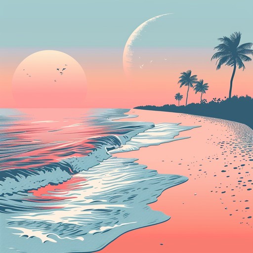 Experience a tranquil seaside evening through mellow rumba rhythms with soft, soothing beats and gentle tropical melodies, perfect for a serene, relaxing escape.