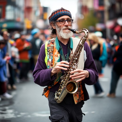 Dive into this electrifying fusion, where traditional klezmer melodies meet upbeat funk rhythms, designed to keep you moving with its infectious grooves and dynamic instrumentation.