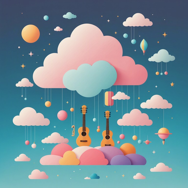 Imagine a soundscape where playful electronic elements blend seamlessly with gentle waves of a soothing melody, creating a peaceful yet quirky musical journey. This track uses a variety of toy inspired sounds and soft synthesis to transport listeners to a serene, imaginative state.