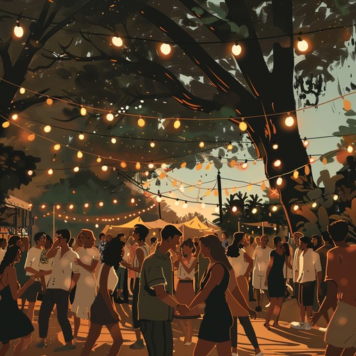 This lively instrumental features a rollicking banjo, bringing to life the vibrant energy of a bustling roadside jamboree. The tune weaves through spirited rhythms and melodies, evoking images of folks gathering by the roadside, dancing under open skies, and celebrating the joy of community and summertime festivities. Ideal for capturing the essence of americana with an exciting and uplifting twist.