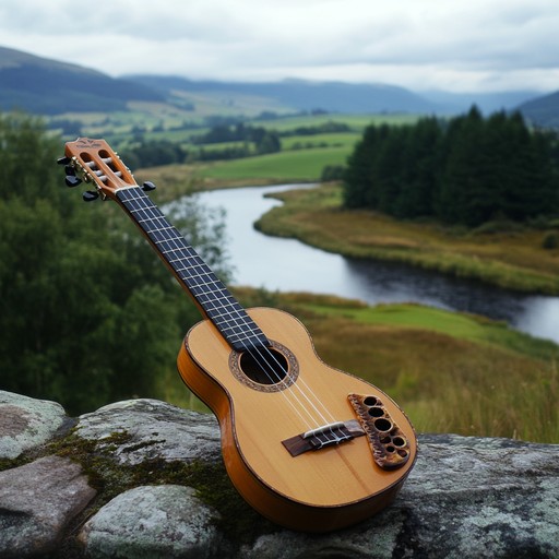 This instrumental piece combines gentle country guitar strumming with haunting celtic flute melodies, painting a serene soundscape of rolling plains and misty hills.