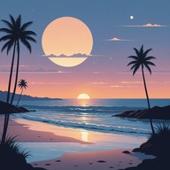 calming melody embodies serene beach vibes