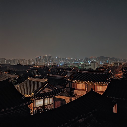 In this unique musical piece, the vibrant energy of seoul's modern cityscape is fused with the timeless grace of its cultural heritage. The track resonates with echoes of the bustling city life and peaceful, historical tranquility, mimicking the dynamic juxtaposition found in seoul itself.