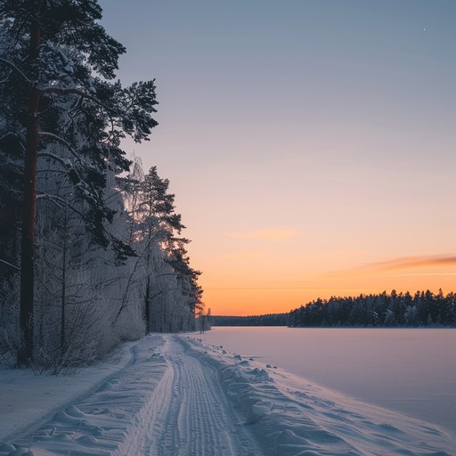 The instrumental melody takes you through the twilight gloom of northern winters. Featuring deep, haunting synthesizer tones intertwined with finnish folk influences, it creates an atmosphere of reflective melancholy. Each note adds to the feeling of being enveloped in the quiet solitude of the dark, cold months.