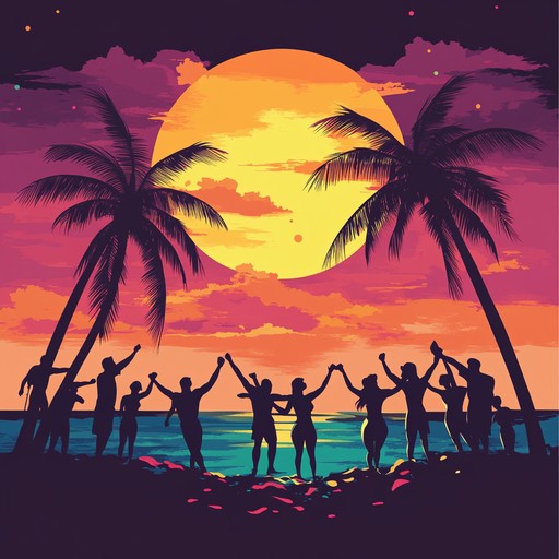 An upbeat instrumental reggaeton track blending vibrant melodies with pulsating rhythms, capturing the essence of a tropical fiesta. Infectious beats and lively steel drums invite listeners to dance in ecstatic joy.