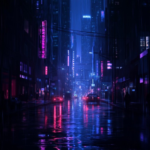 Pulsating synthwave track, harnessing vintage analog synths, heart pounding basslines, and haunting melodies. Builds tension, reminiscent of 80s thrillers with modern production elements. Perfect for suspense or sci fi scenes.