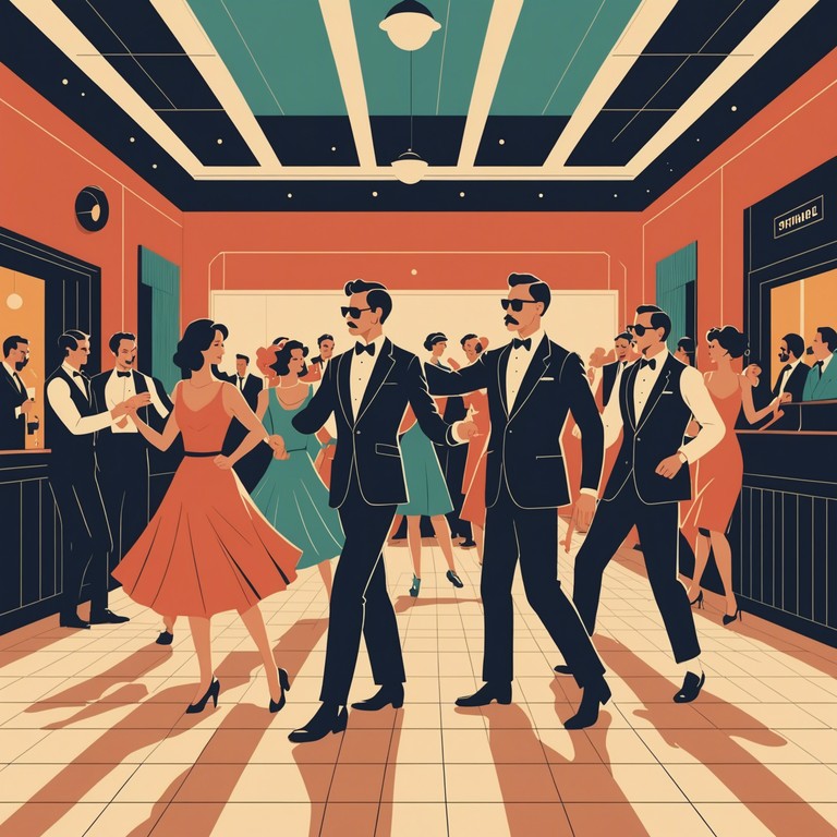 This composition brings the joyous energy of swing dancing to life through an energetic arrangement that encourages listeners to hit the dance floor. Featuring classic swing rhythms and a playful interplay of instruments, it captures the essence of a lively dance hall atmosphere.