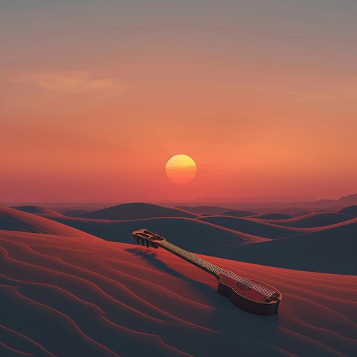 Embark on a sweeping journey through the sands, blending mystical desert melodies with vibrant, rhythmic folk rock elements. The instrumental piece carries listeners through an epic landscape, driven by dynamic guitar lines and exotic percussive rhythms.