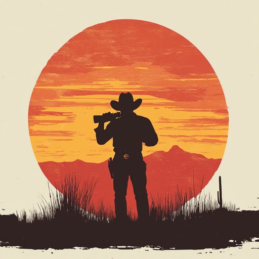 An evocative piece filled with longing, featuring a melancholic harmonica accompanied by the acoustic guitar. This track paints a picture of vast, empty deserts and the warmth of a setting sun. The listener is transported to a time of cowboys, adventures, and solitary rides, evoking deep emotions and a sense of the old wild west.