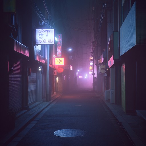 An instrumental j pop composition that captures the enigmatic atmosphere of tokyo's silent streets at night, blending ethereal synth melodies with subtle traditional japanese instruments to evoke a sense of mystery and intrigue.