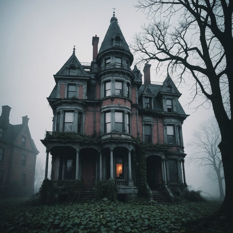 Imagine a soundtrack that amplifies the eeriness of a ghostly abandoned mansion with each note, echoing through deserted halls to reveal a story of despair and eeriness.