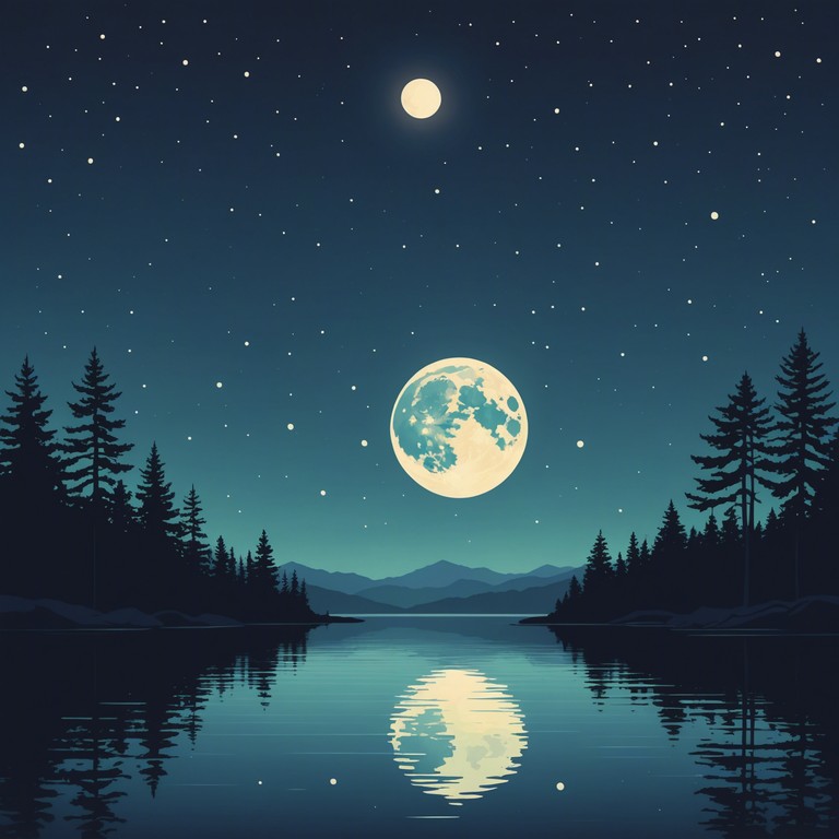 An instrumental piece featuring soft piano melodies that evoke the gentle mystery of a night illuminated by a full moon. The music is both reflective and soothing, creating a tranquil soundscape that's ideal for nighttime listening or relaxation sessions.