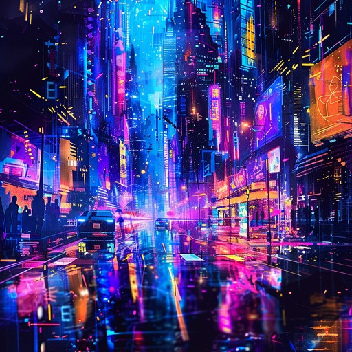 Experience a nostalgic journey through neon lit cityscapes with dreamlike synth melodies and upbeat rhythms. Perfect for evoking feelings of euphoria, joy, and adventure.