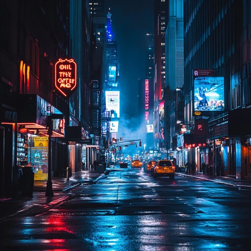 A pulsating journey through city streets bathed in neon, where deep basslines intertwine with echoes of distant sirens and rhythmic footsteps. Each beat resonates with the vibrant, nocturnal energy of an ever awake metropolis.