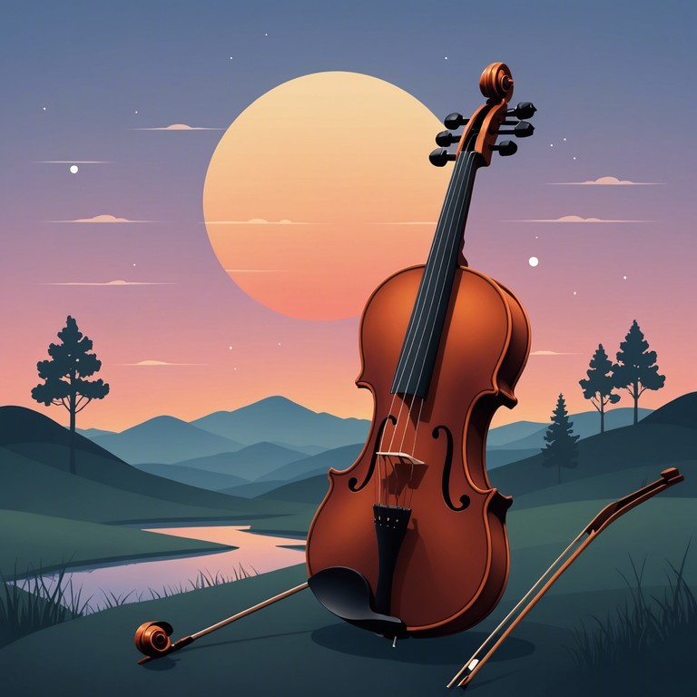 Embrace the enticing depth of an evening draped in sensuality and mystery with a lone violin leading a deeply moving orchestral performance. A piece that explores the nuances of night through rich, orchestral tones.