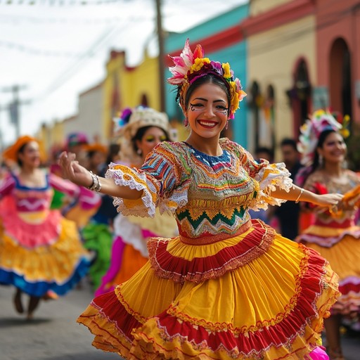 This captivating song merges modern urban beats with spirited cumbia, creating a confident, danceable track infused with infectious rhythms perfect for vibrant celebrations.