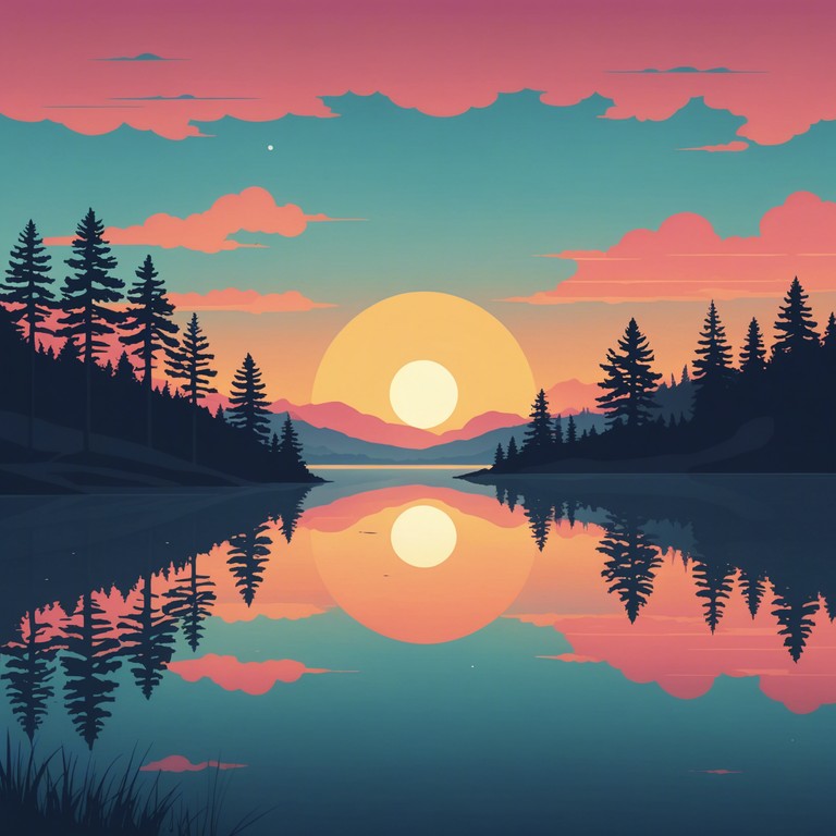 This track features a serene soundscape that replicates the calming effect of watching a sunset over calm waters, with soothing melodies that intertwine perfectly with a gentle rhythmic backdrop, creating an atmosphere of peace and introspection.