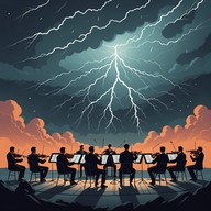 orchestra tells a story of fiery emotions.