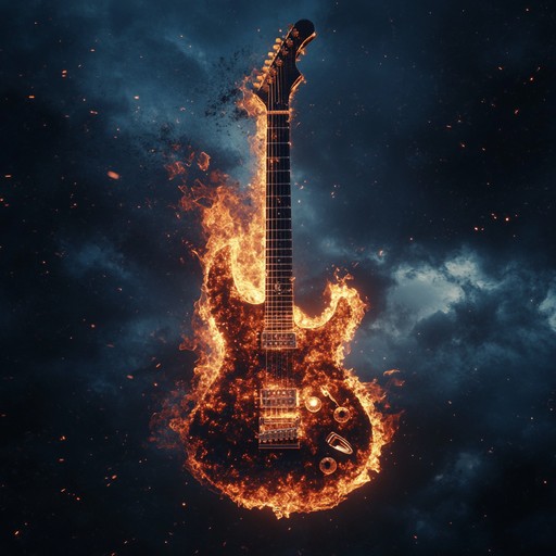 A dynamic instrumental hard rock composition featuring intricate guitar work interwoven with sophisticated rhythms and soaring melodies, creating a powerful and evocative soundscape.