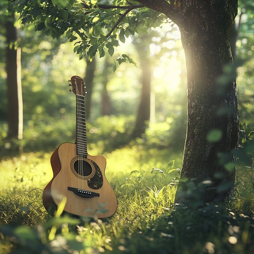 Inspired by the serene whispers of a secluded forest, this piece captures the tender moments of solitude and reflection. Acoustic guitar melodies weave through the trees, creating a soothing soundscape that evokes the peaceful essence of nature and personal introspection.