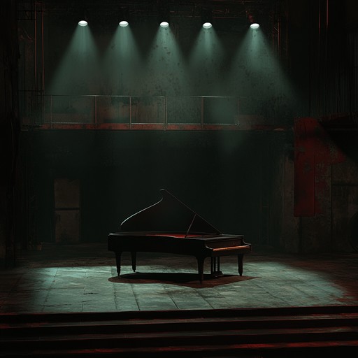 This somber piece weaves dark cabaret melodies with haunting piano, evoking images of deserted theatres and faded grandeur. The slow tempo and minor key harmonies draw the listener into a world of shadow and nostalgia, stirring deep emotions of melancholy and yearning.