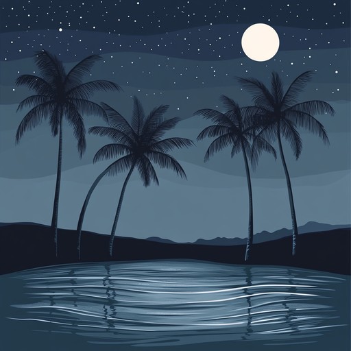 An instrumental bossa nova piece that captures the serenity of a quiet night under starlit palms, blending gentle guitar chords with soft percussion to create an ethereal, dreamy atmosphere.