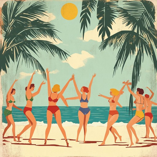 Capture the exuberance of a 1950s beach party with an energetic and nostalgic groove. Imagine sandy shores, colorful swimsuits, and joyful dances under the summer sun. This instrumental track combines the retro charm of the oldies with a lively, carefree atmosphere. Perfect for evoking a scene of youthful fun and timeless summer memories.