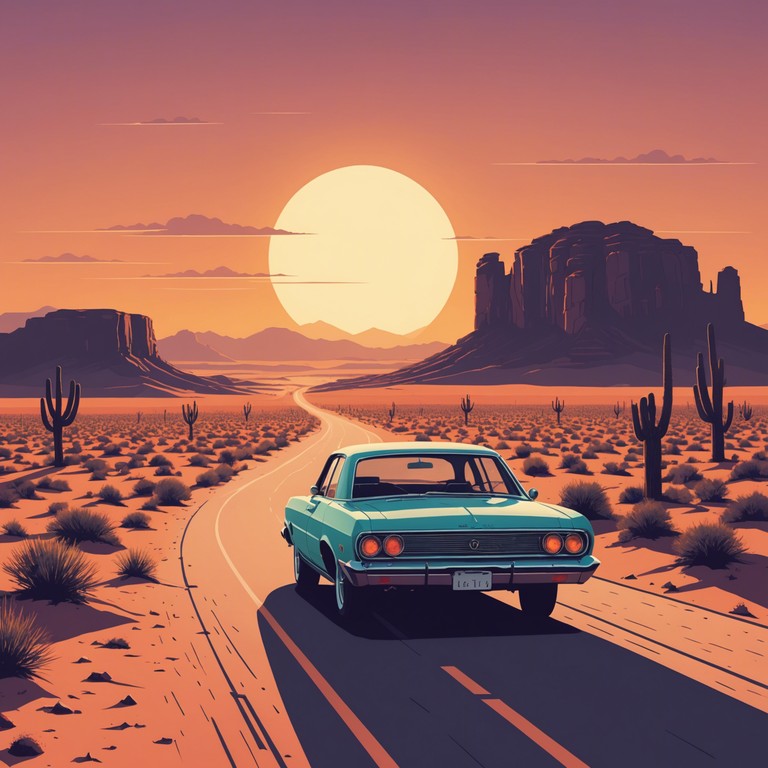 A gritty, powerful track where each strum of the electric guitar tells a story of adventure and solitude in the vast american landscape. Suitable for invoking images of long drives with no destination, where the journey itself is the purpose.