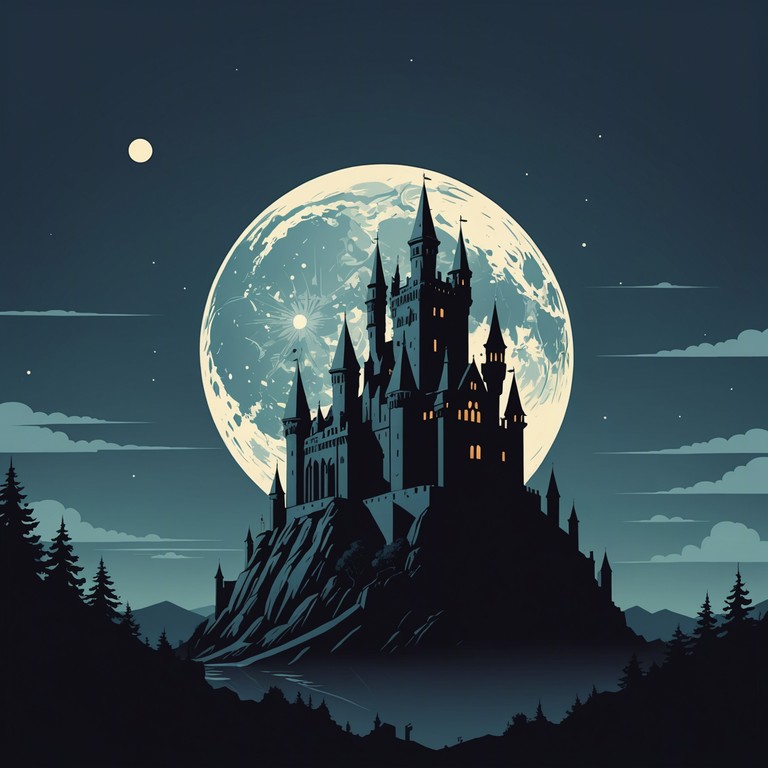 In this composition, eerie and unpredictable capriccio structures evoke images of shadows moving mysteriously at midnight. The music waltzes between subtle crescendos and abrupt diminuendos, mirroring the unpredictable dance of darkness with light. The piece employs a dissonant harmony that creates a chilling atmosphere, perfect for storytelling in a gothic setting.
