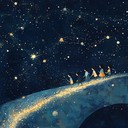 a soothing instrumental guiding children through celestial dreams