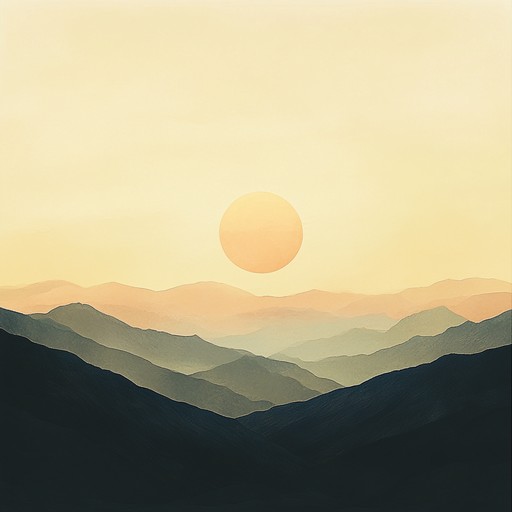 As the sun peeks over the mountaintop, calming guitar rhythms create a soothing backdrop for reflection and motivation, inspiring a peaceful start to the day.